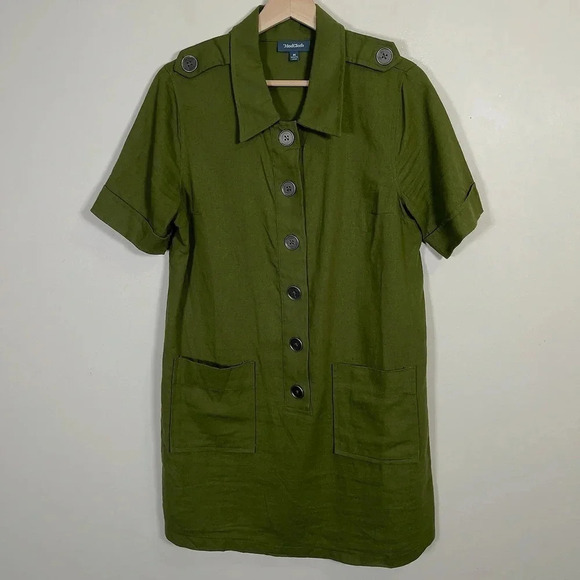 MODCLOTH | CASUAL LINEN BLEND DRESS - Picture 2 of 12